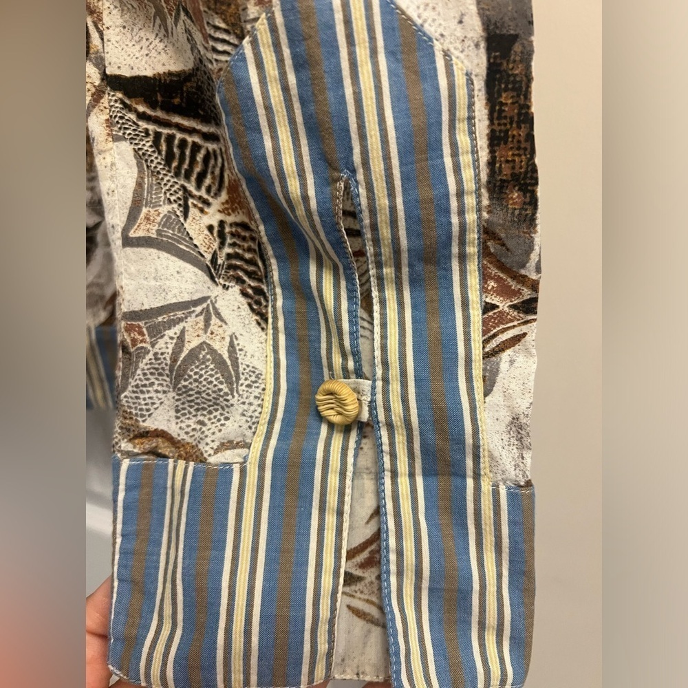 Just Cavalli tunic shirt size medium bohemian print - Picture 5 of 5